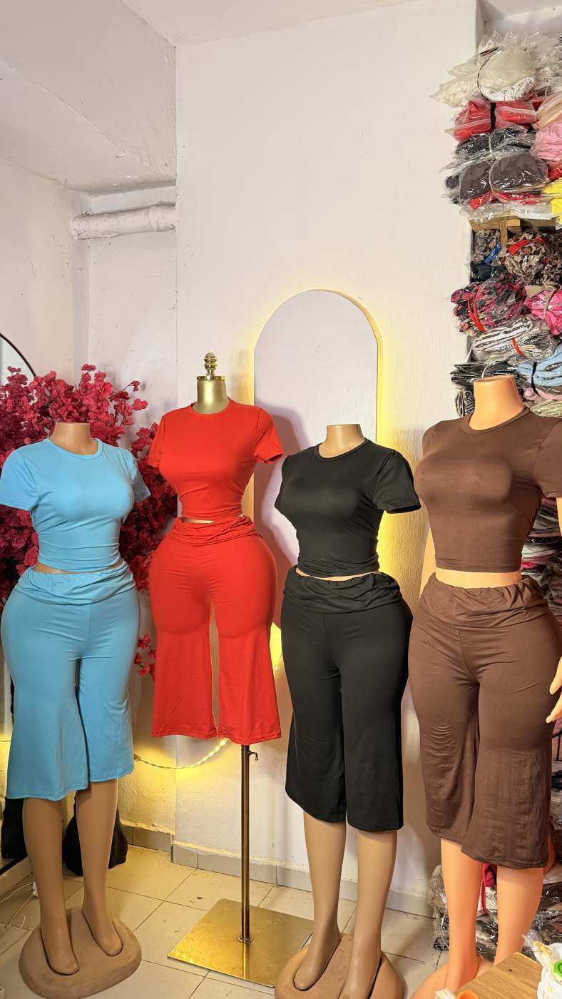 Palazzo 2pcs capri set